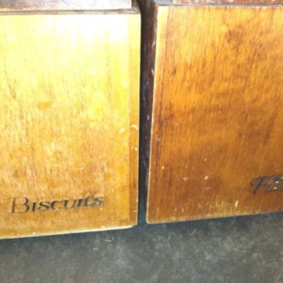 Baribocraft, Canister Box Set of 6 Wood, Made in Canada, Vintage - Picture 9 of 9